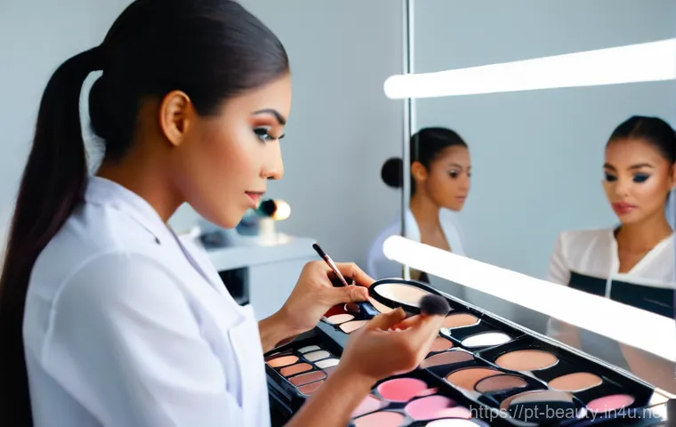 메이크업 관련 장학금과 지원금 정보 - **Prompt 1: Aspiring Makeup Artists in a Vocational Workshop**
    "A vibrant and diverse group of y...