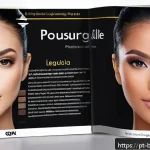메이크업 실무 강의 교안 작성법 - A detailed image of a professional makeup tutorial booklet page designed for Portuguese-speaking lea...